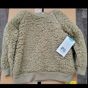 NWT 100% Polyester Infant Sweater 18 Months Khaki With Buttons PL Baby Brand